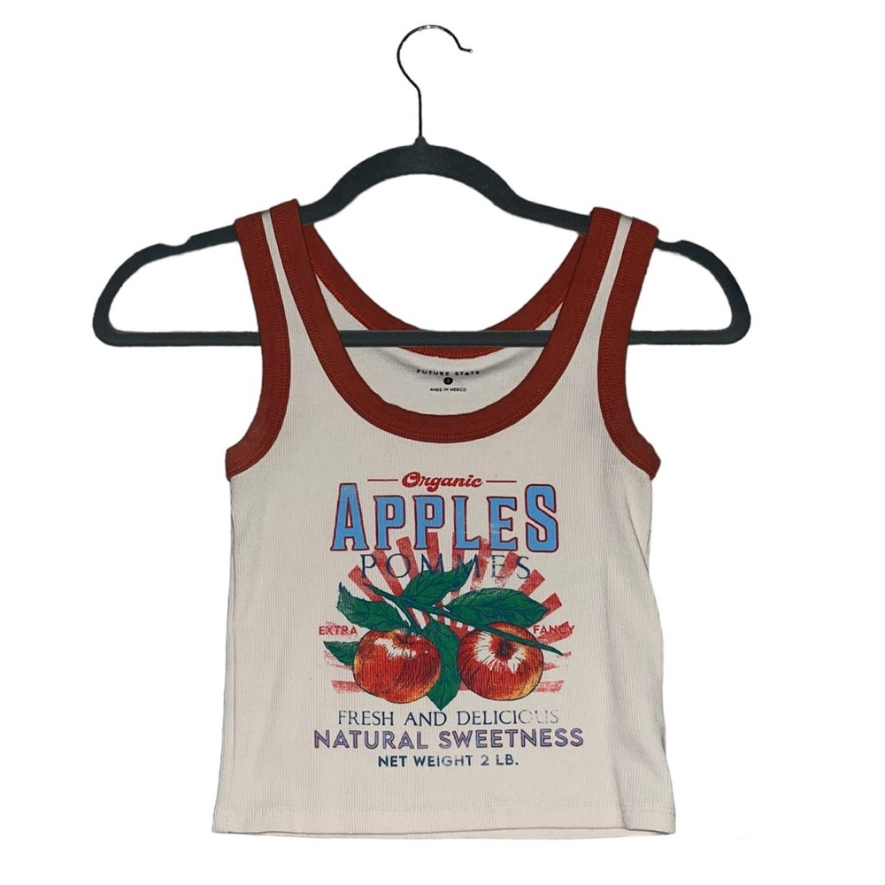 Future State Apples Ringer Tank Top